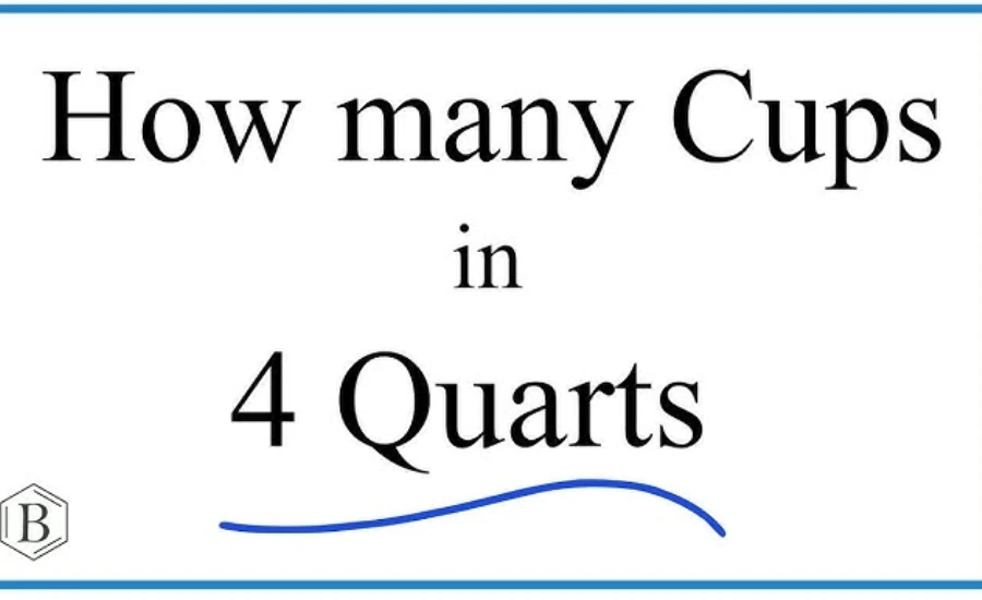 4 Quarts to Cups