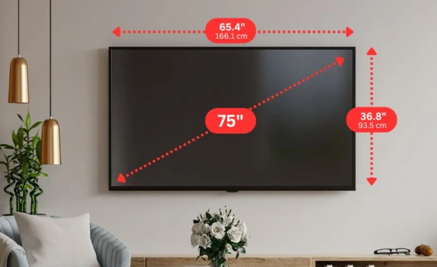 75 Inch TV Dimensions